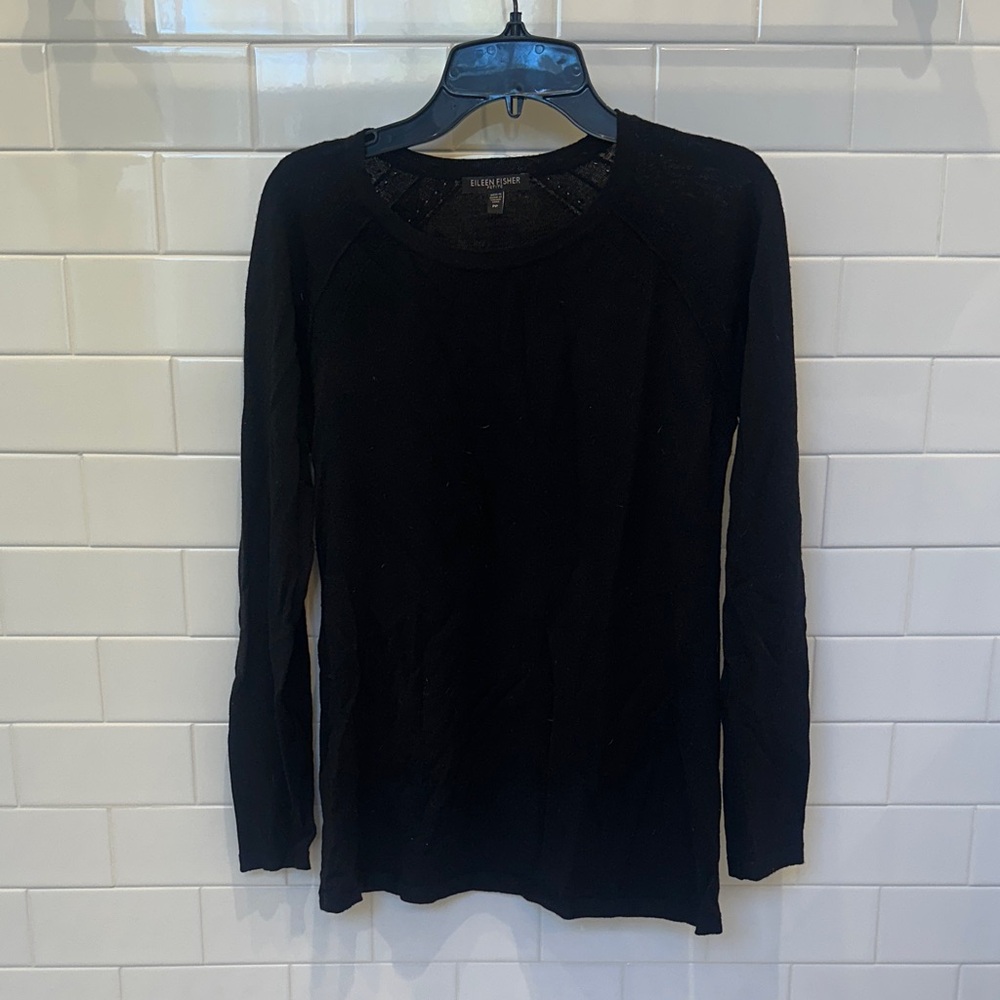 Eileen Fisher Merino Wool Scoop Neck Sweater